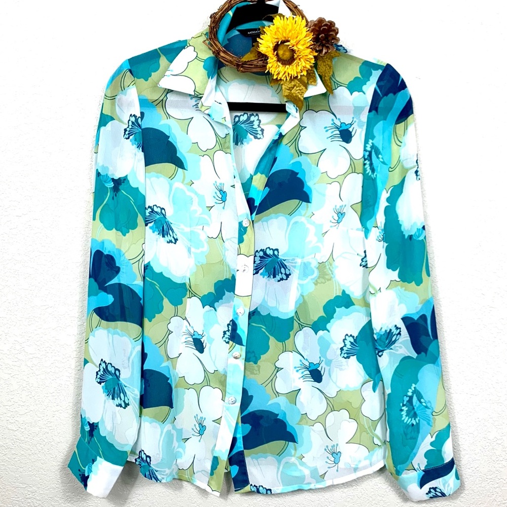 MODA INTERNATIONAL Long Sleeve Blouse